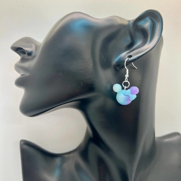 Tye Dye Earrings - Mickey Ear Earrings - Rainbow Earrings - Disney Earrings - Picture 11 of 11